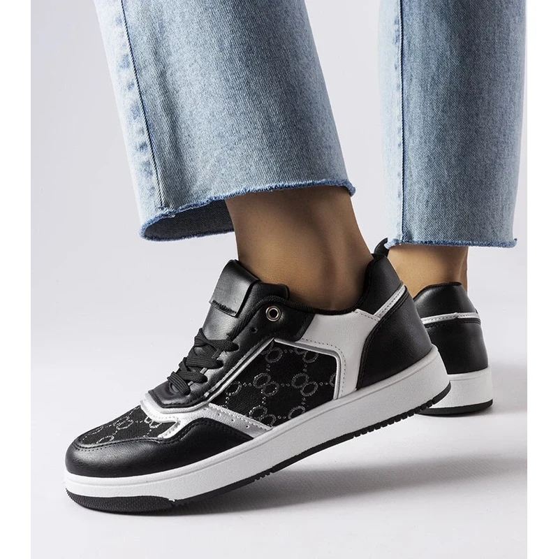Gemre Black sneakers adorned with Isidora monogram 106990392