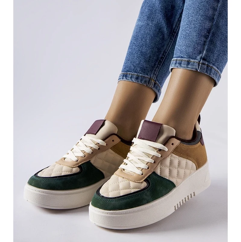 D/CEO Beige Selma womens sneakers