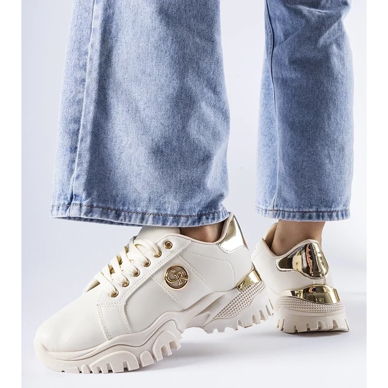 Gemre Beige sneakers with chunky sole Arpaia