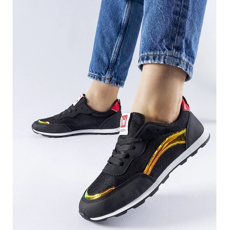Gemre Black sporty Caviour sneakers