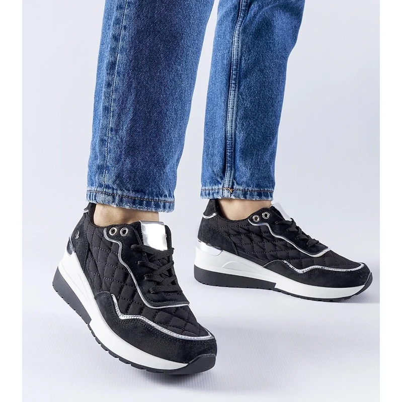Gemre Black wedge sneakers Pisignano