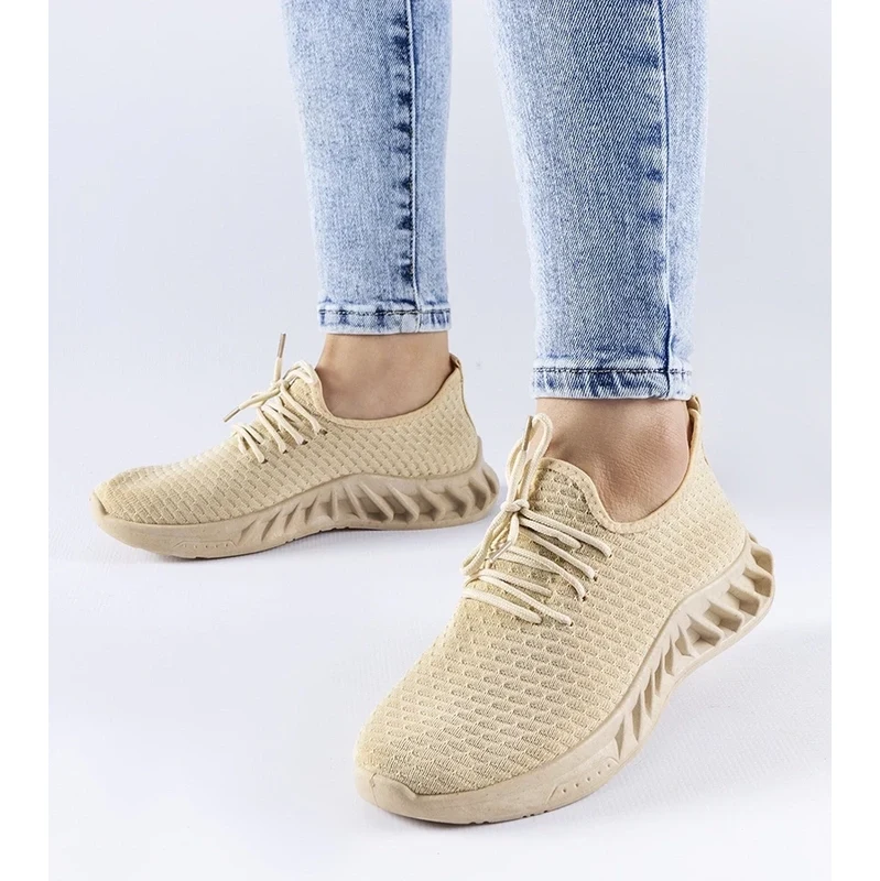 Gemre Beige Fabric Sneakers Derek