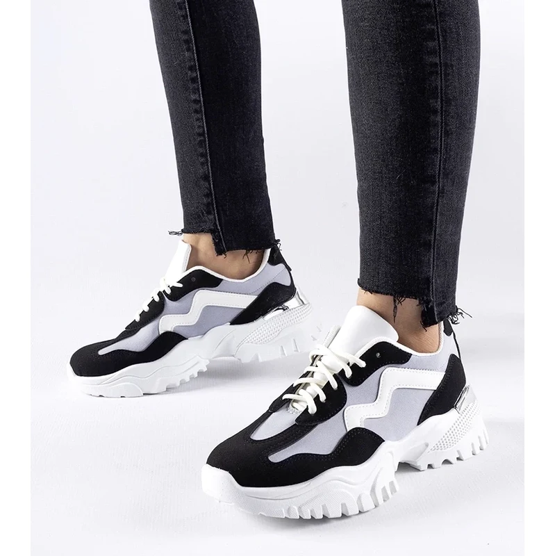 Gemre Black and gray massive Gironic sneakers