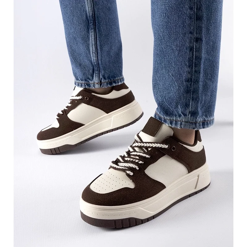 Gemre Brown platform sneakers Crim