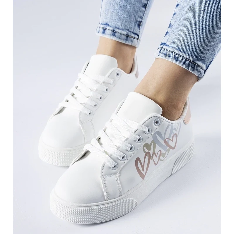 D/CEO White trainers Justar