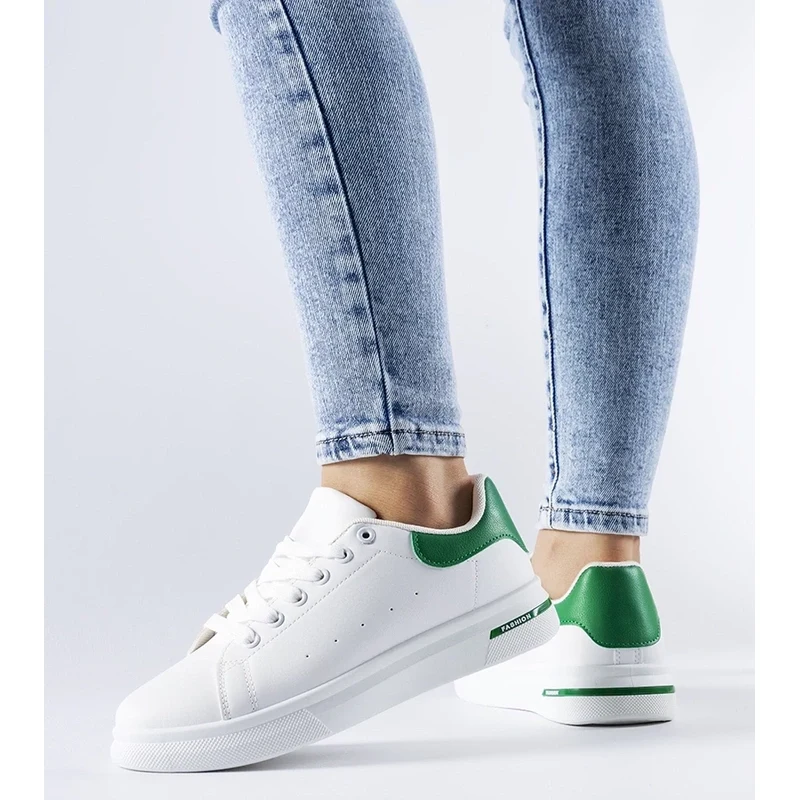 Gemre White-green Leland sneakers