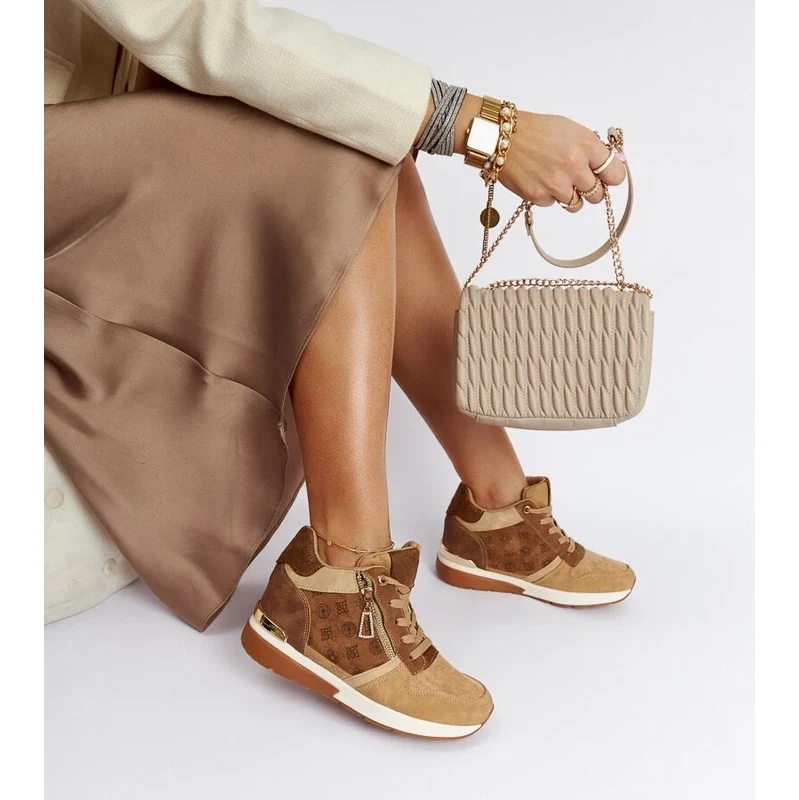 Gemre Brown wedge sneakers Knoxville