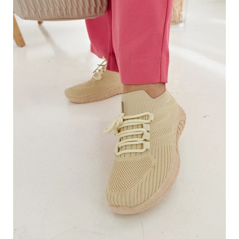 Gemre Beige fabric sneakers Ornella