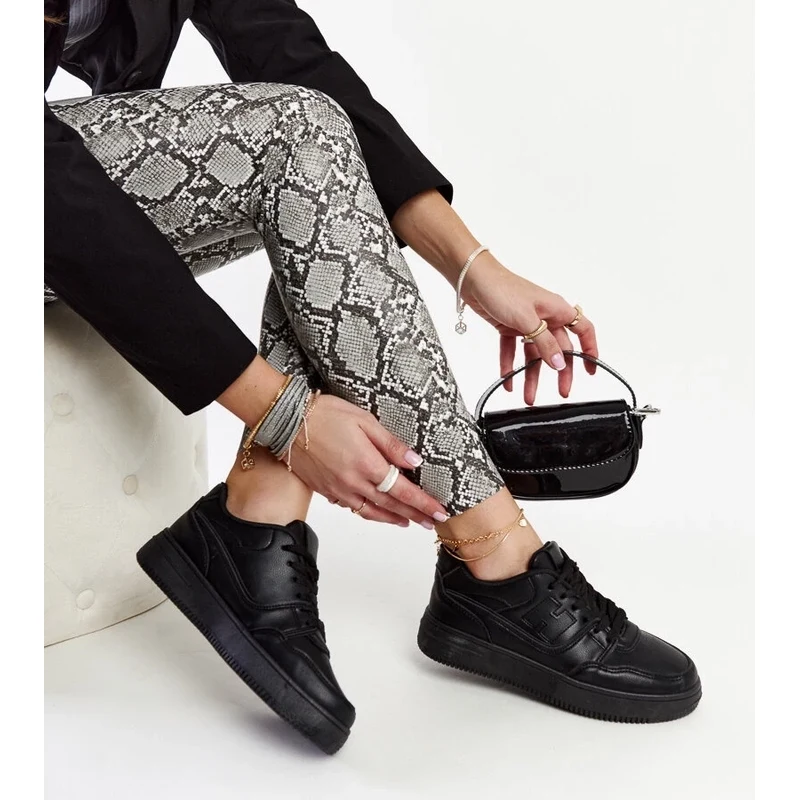 Gemre Black platform sneakers Mentha