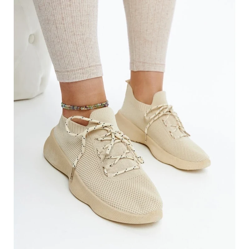 Gemre Beige Roshni sports sneakers