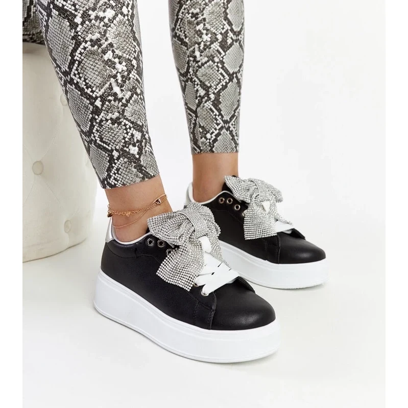 Gemre Black platform sneakers Rensje