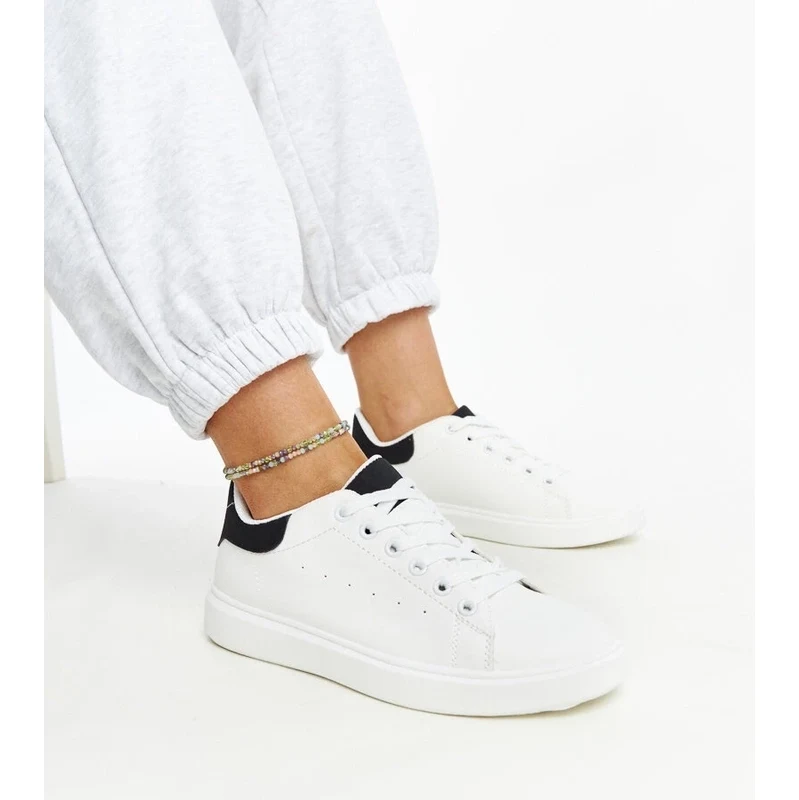Gemre White and black platform sneakers Ariam