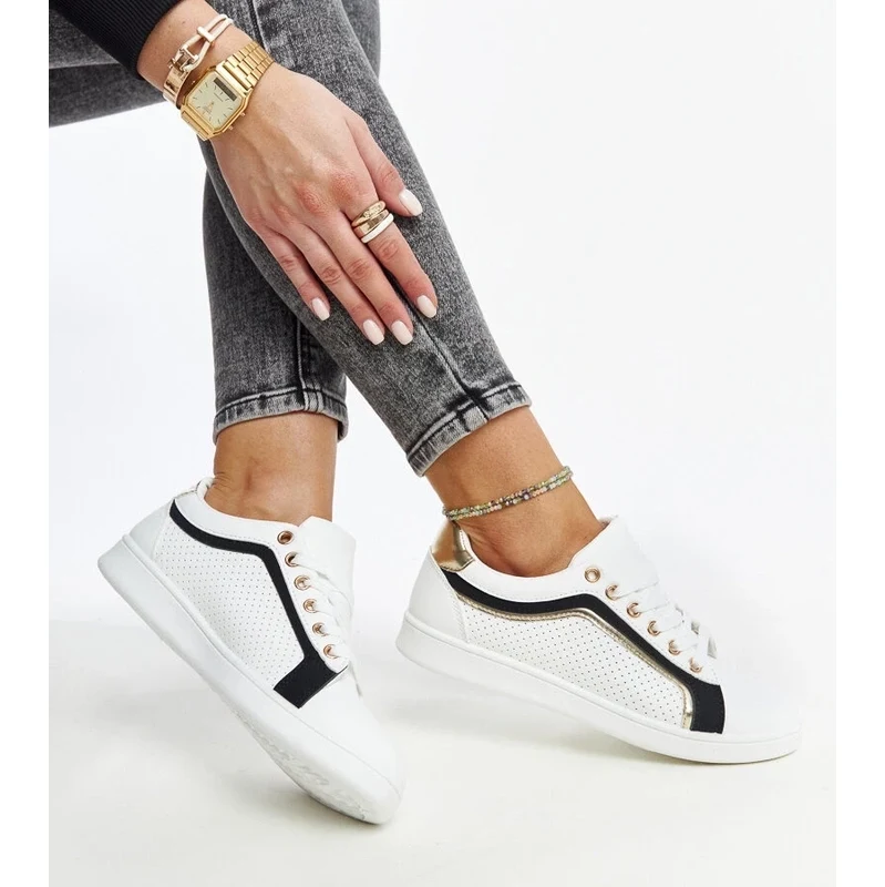 Gemre Black and white platform sneakers Amala