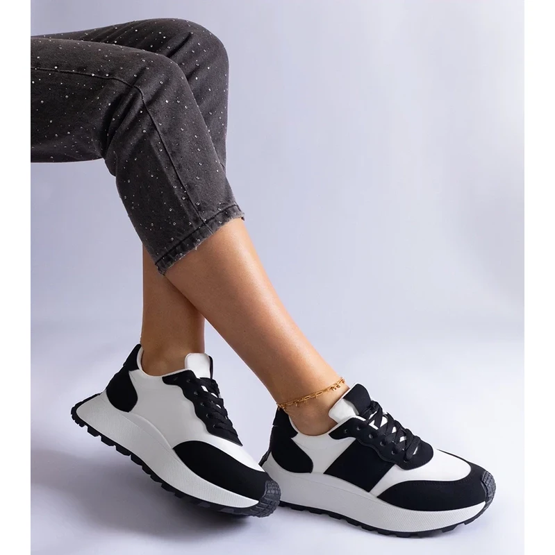 Gemre Black platform sneakers Cremorna