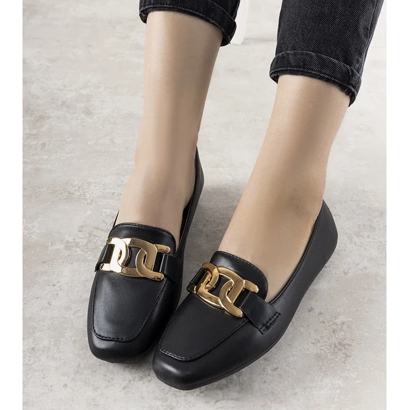 D/CEO Black loafers Hashtag