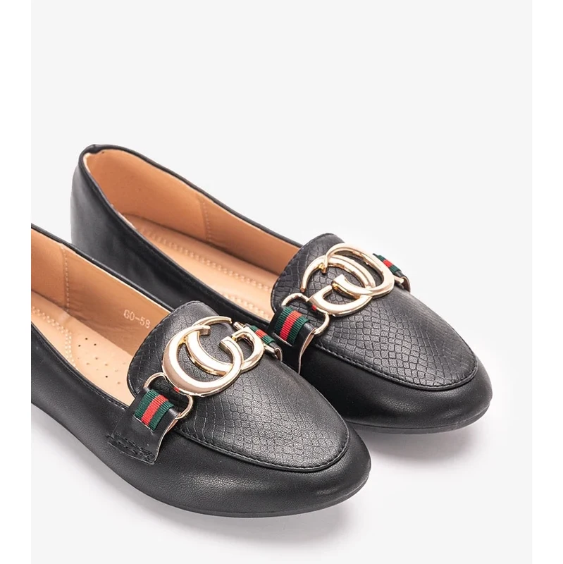 D/CEO Black loafers Aniria