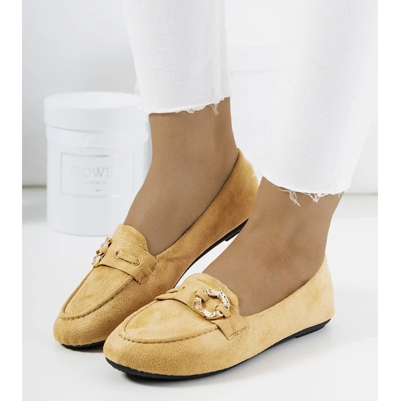 Gemre Beige Womens Loafers Leila 106991177