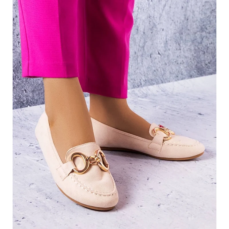 Gemre Beige classic loafers Pitre