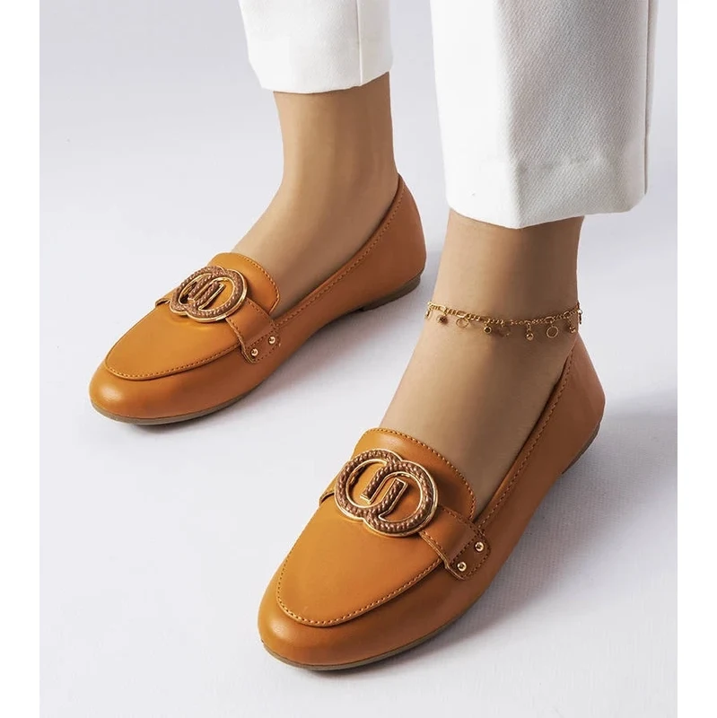 Gemre Brown womens moccasins Eleena