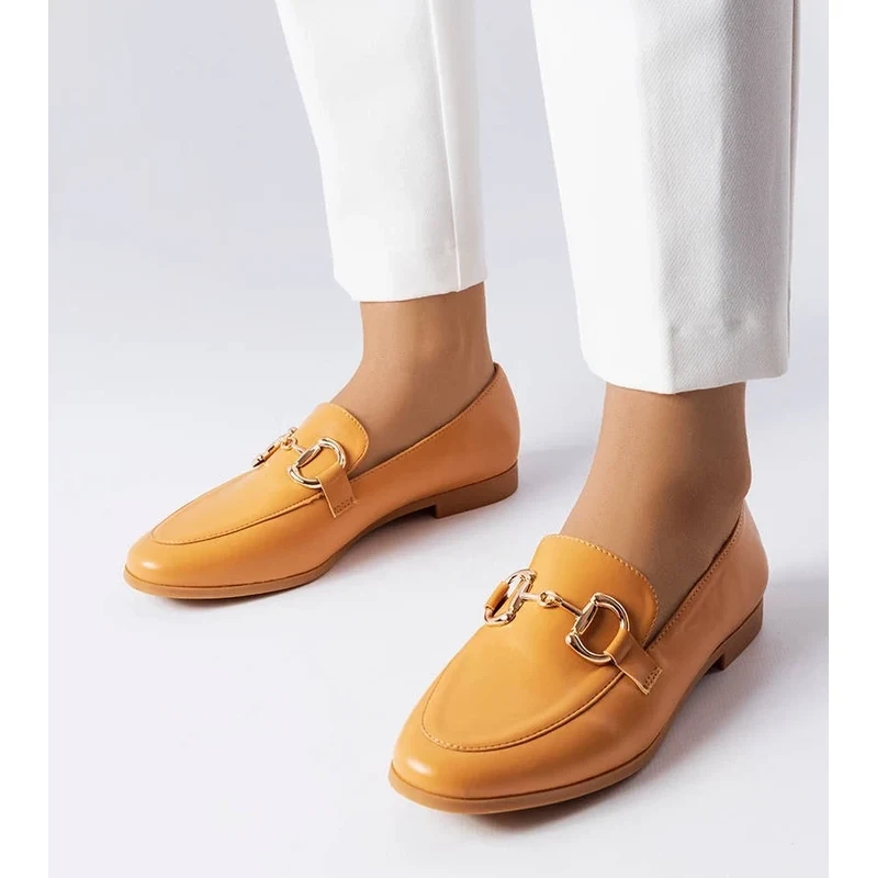 Gemre Brown flat heel loafers Jomphe