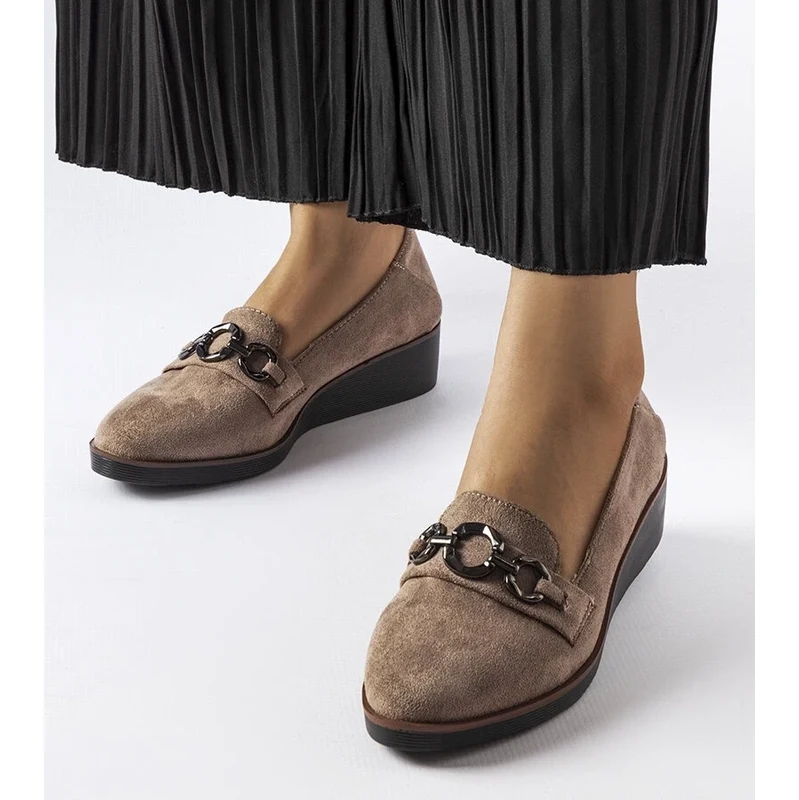Gemre Brown wedge shoes Erin