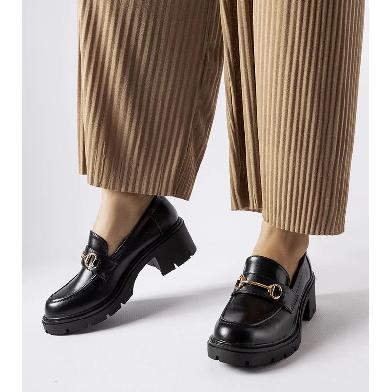 Gemre Black heeled shoes Fabrizio
