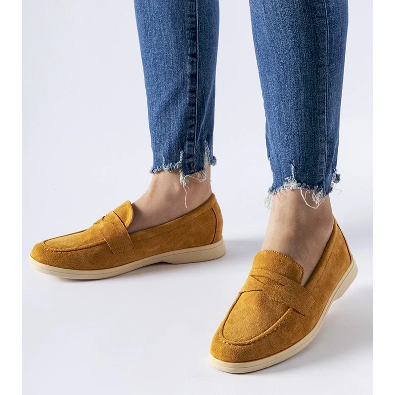 Gemre Dark beige eco-suede loafers Ferragus