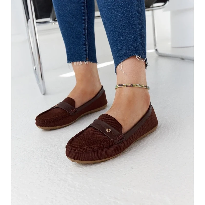 Gemre Brown Fabric Loafers Fombio 106991386