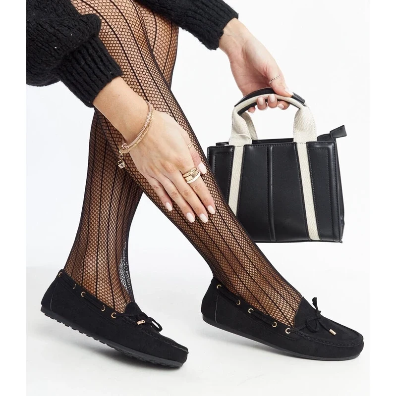 Gemre Black suede loafers Aneesa