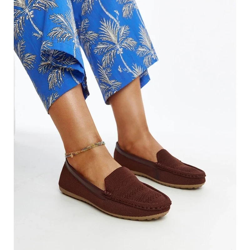 Gemre Brown fabric Fiammetta loafers 106991453