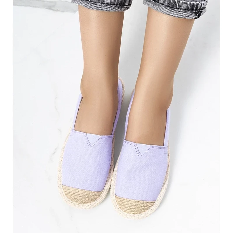 Gemre Purple womens espadrilles Tanner 106992273