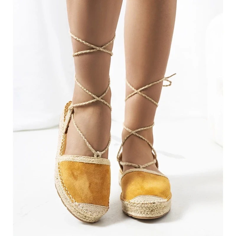 Gemre Brown lace-up espadrilles Gianne 106992284