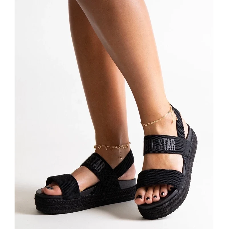 Black platform sandals Big Star