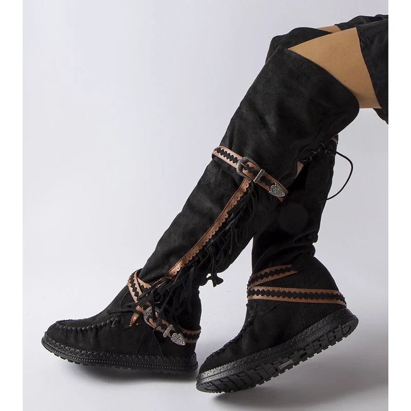 Gemre Black wedge boots Novella 106992785