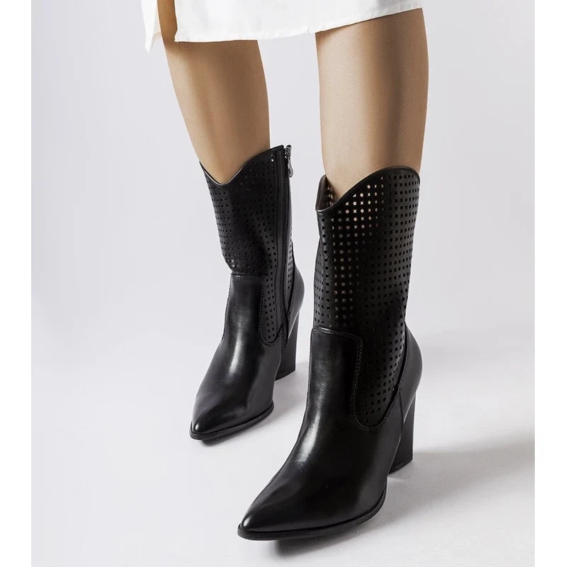 D/CEO Black cowboy boots Aurore 106992806