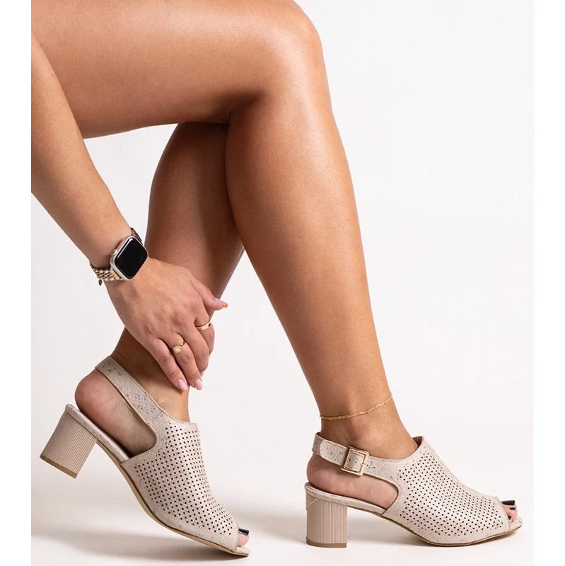 D/CEO Black sandals on a block heel Millo