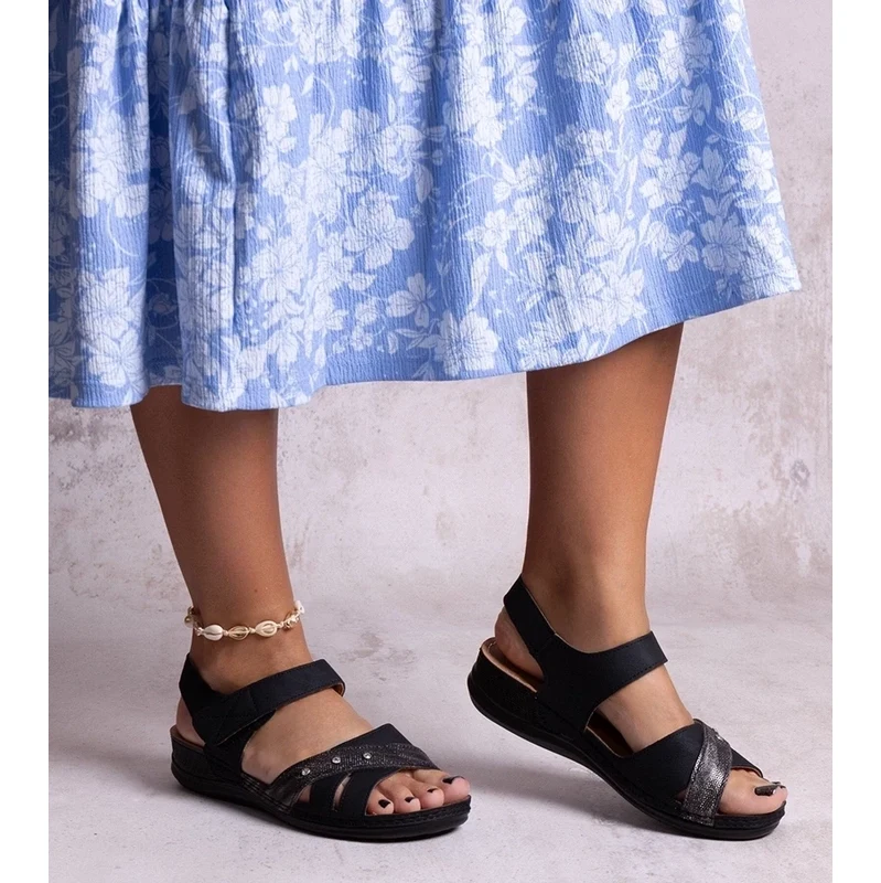 Gemre Black platform sandals Nural