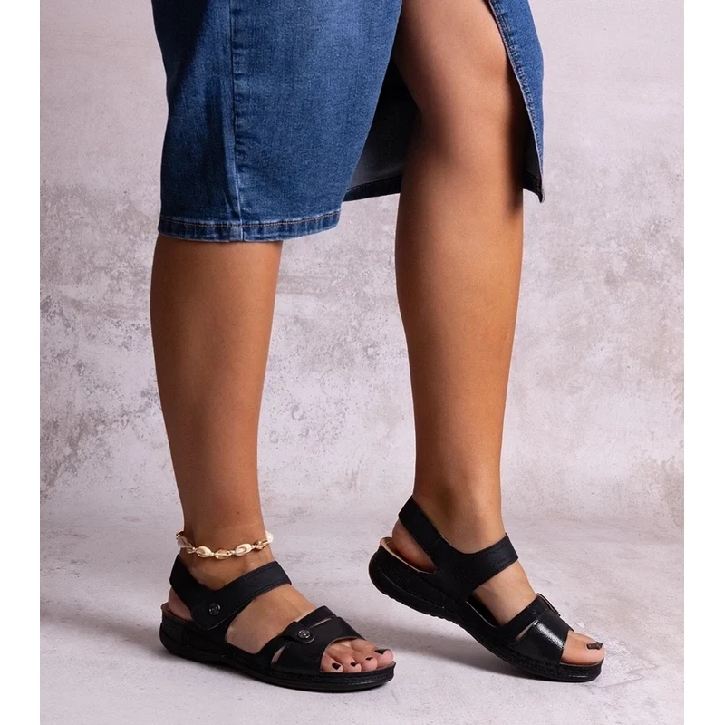 Gemre Black platform sandals Huri