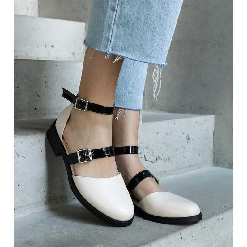 Gemre Beige ballerinas with a buckle Josiane 106993320