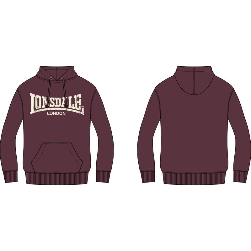 Lonsdale Mens hooded sweatshirt regular fit 106993847