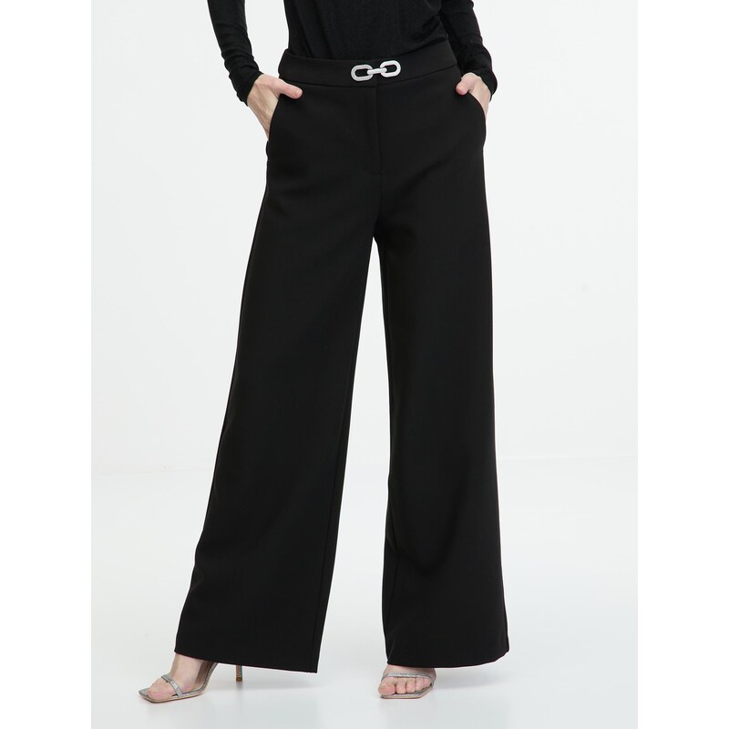 Černé dámské široké kalhoty ORSAY - Dámské 107092137