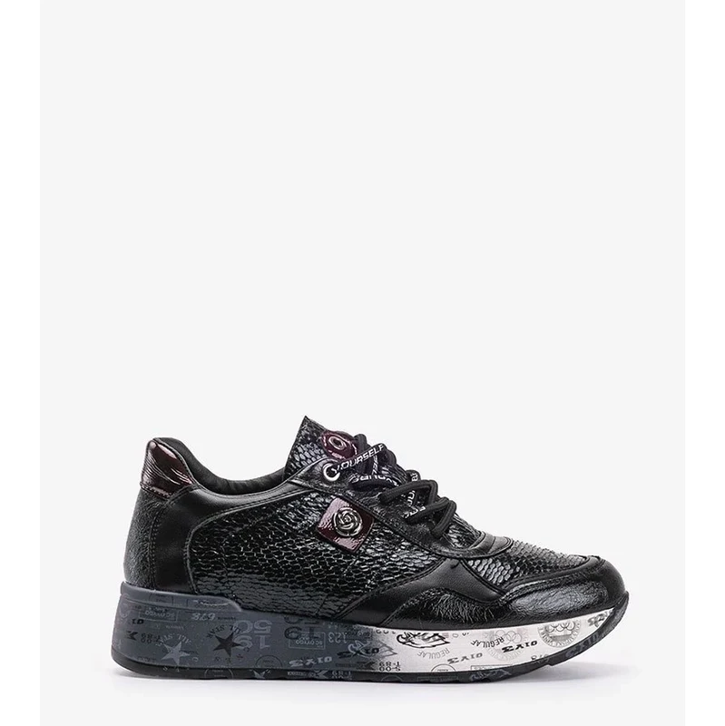 Gemre Black wedge sneakers Ayanna
