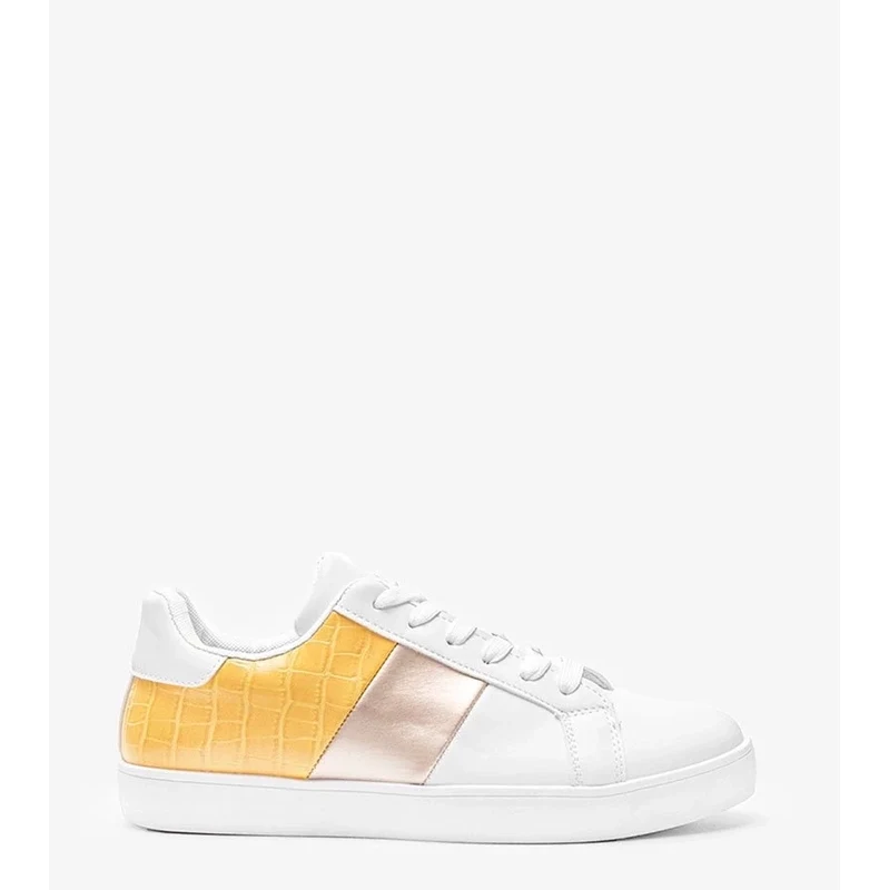 D/CEO White/yellow sport shoes Haille