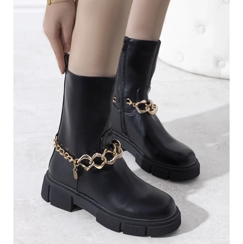 Gemre Black insulated ankle boots Marsha