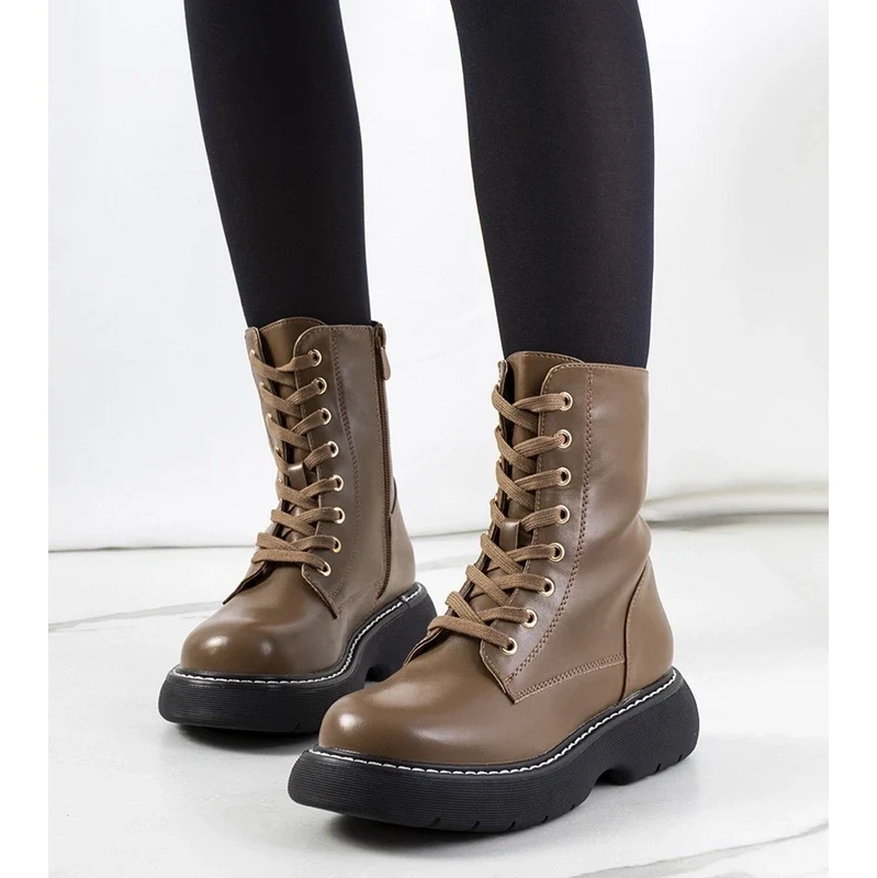 Gemre Brown Myrefall combat boots