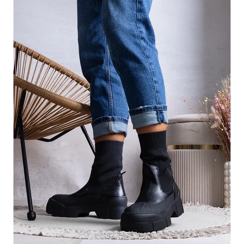 D/CEO Gemre Black womens ankle boots Conta 106995413