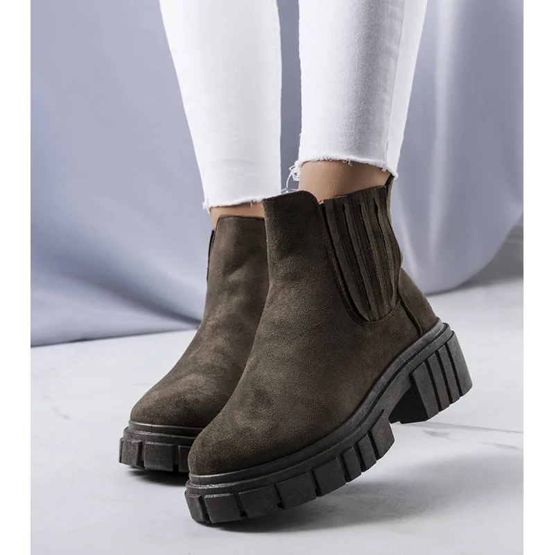 Gemre Green insulated ankle boots Leiva