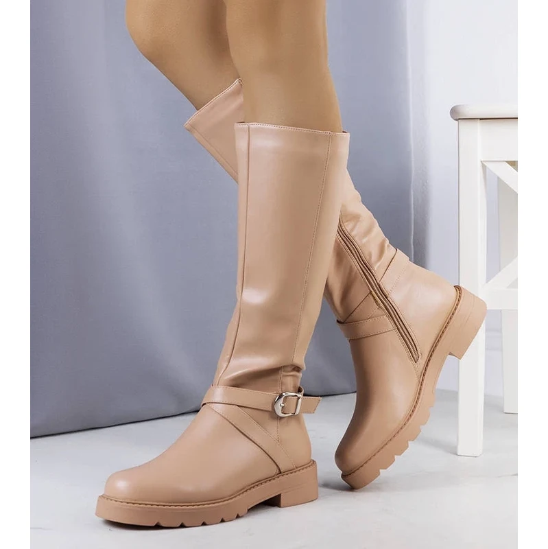 Gemre Beige insulated boots Olmin
