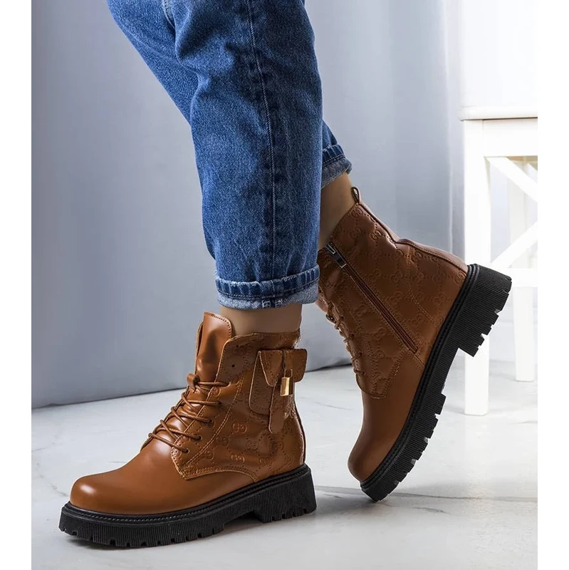Gemre Brown insulated hiking boots Coal 106995510