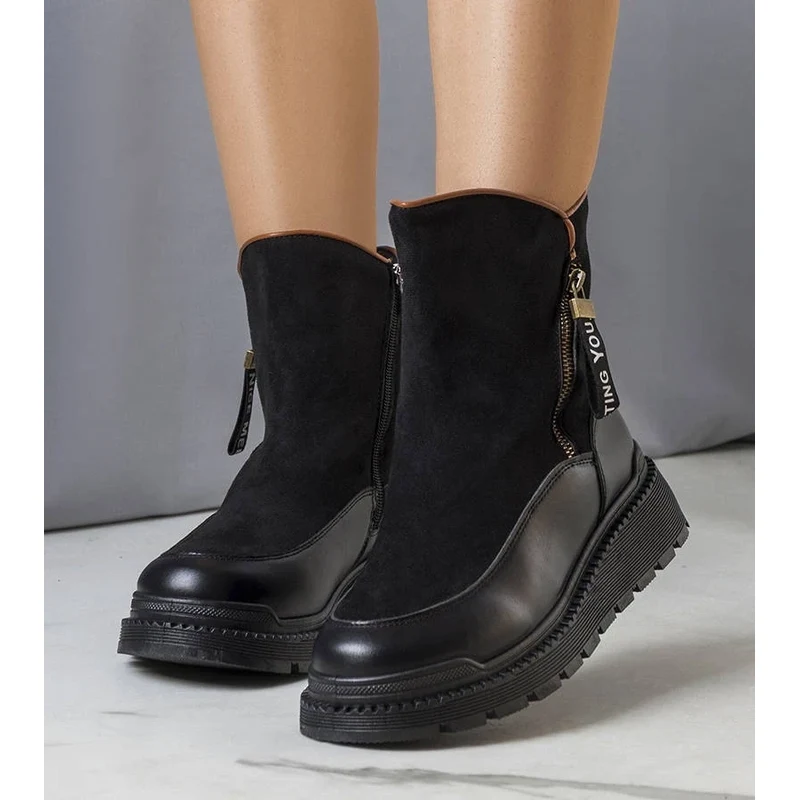 Gemre Black insulated platform ankle boots Niklas 106995514